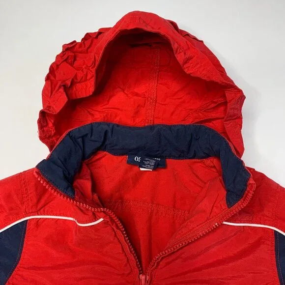 Oshkosh Boys Hooded Top Jacket Size 36 Months Half Zip Red Blue - Picture 6 of 7